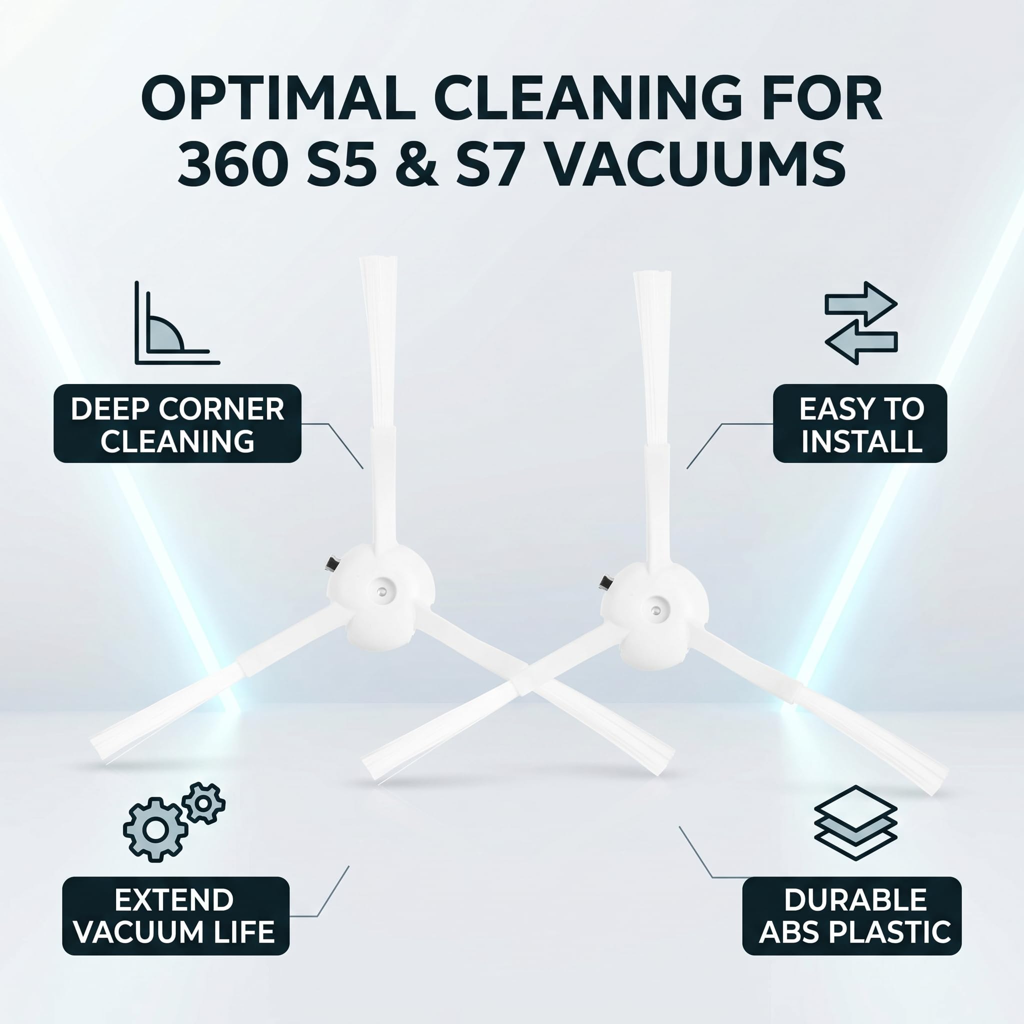 Zerodis Side Brush for 360 S5 S7 Robot Vacuum -3