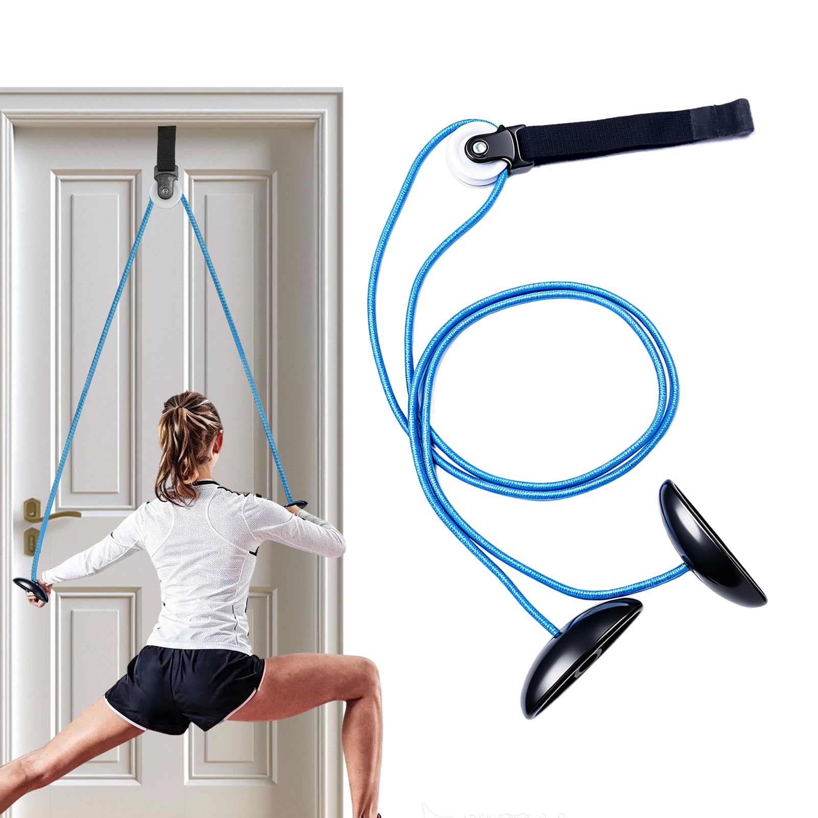 Shoulder Pulley Over Door, Arm Exercise Trainer for Stretching and Mobility, Door Mounted Upper Body Workout System, Home Fitness Equipment for Daily Exercise Rehabilitation Use