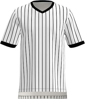 Great Call Athletics Wrestling Referee Shirt Grey w/Black Pinstripe Lanyard Loop
