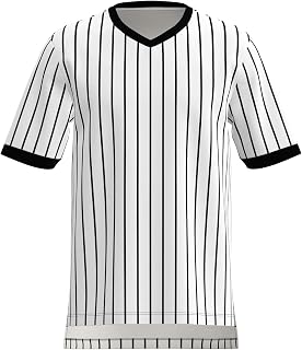 Great Call Athletics Wrestling Referee Shirt Grey w/Black Pinstripe Lanyard Loop