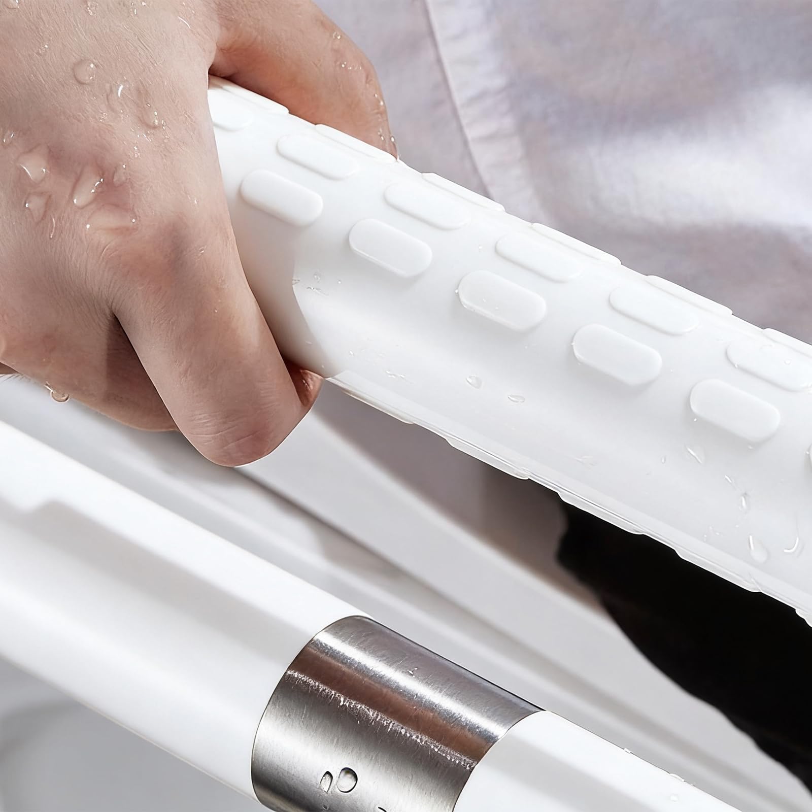 Asa de Seguridad para Baño, para Niño Discapacitado Anciano Embarazadas | Asidero para el baño y el aseo, Antideslizante Pasamanos Ducha de Acero Inoxidable, Capacidad de carga máx. 350 kg