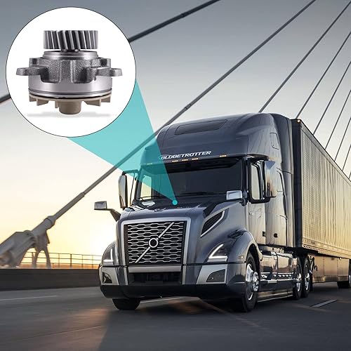 Miniatura 6 de Bomba de agua 85000786 20734268 OE reemplazo para Volvo Truck VN VNL VHD VNM D12 Excavadora EC360B EC460B EC360BLC Motor D10D D12D 8170833 8170305