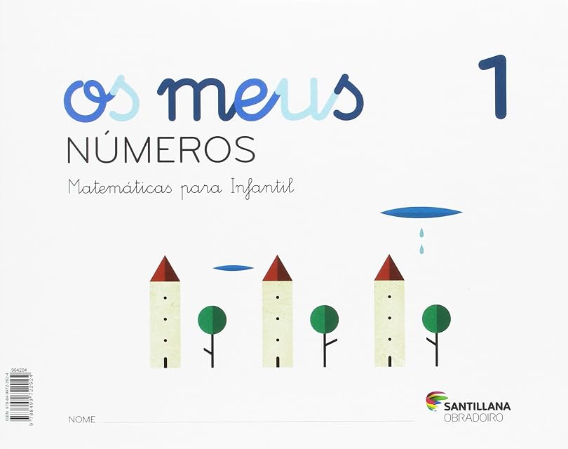 Portada de Os Meus Numeros 1 Gallego Ed 2017 3 Años