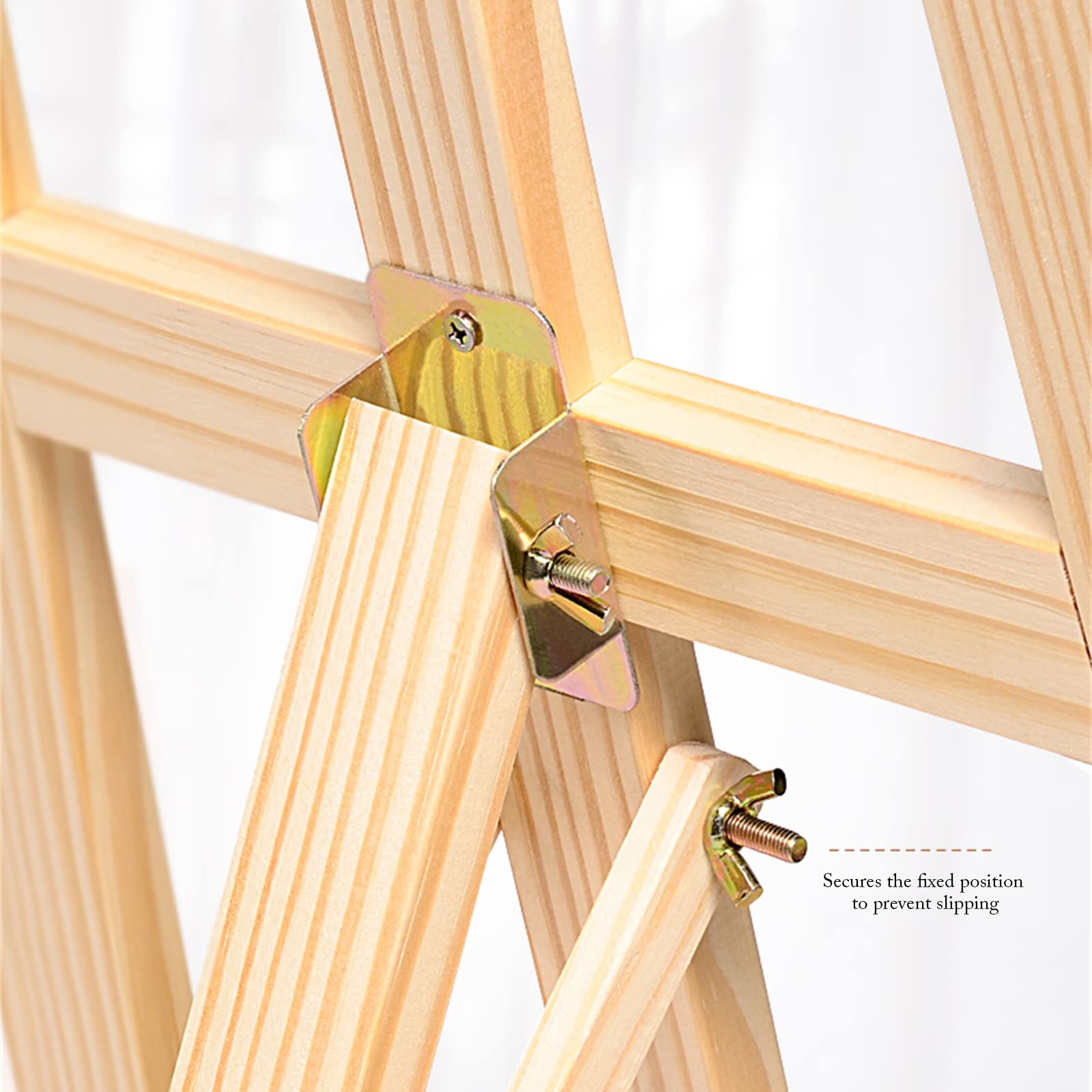Klassische Künstlerstaffelei, 90 cm große Atelierstaffelei aus Holz mit A-Rahmen, zusammenklappbare/verstellbare Malstaffelei zum Präsentieren von Hochzeitsschildern und Postern