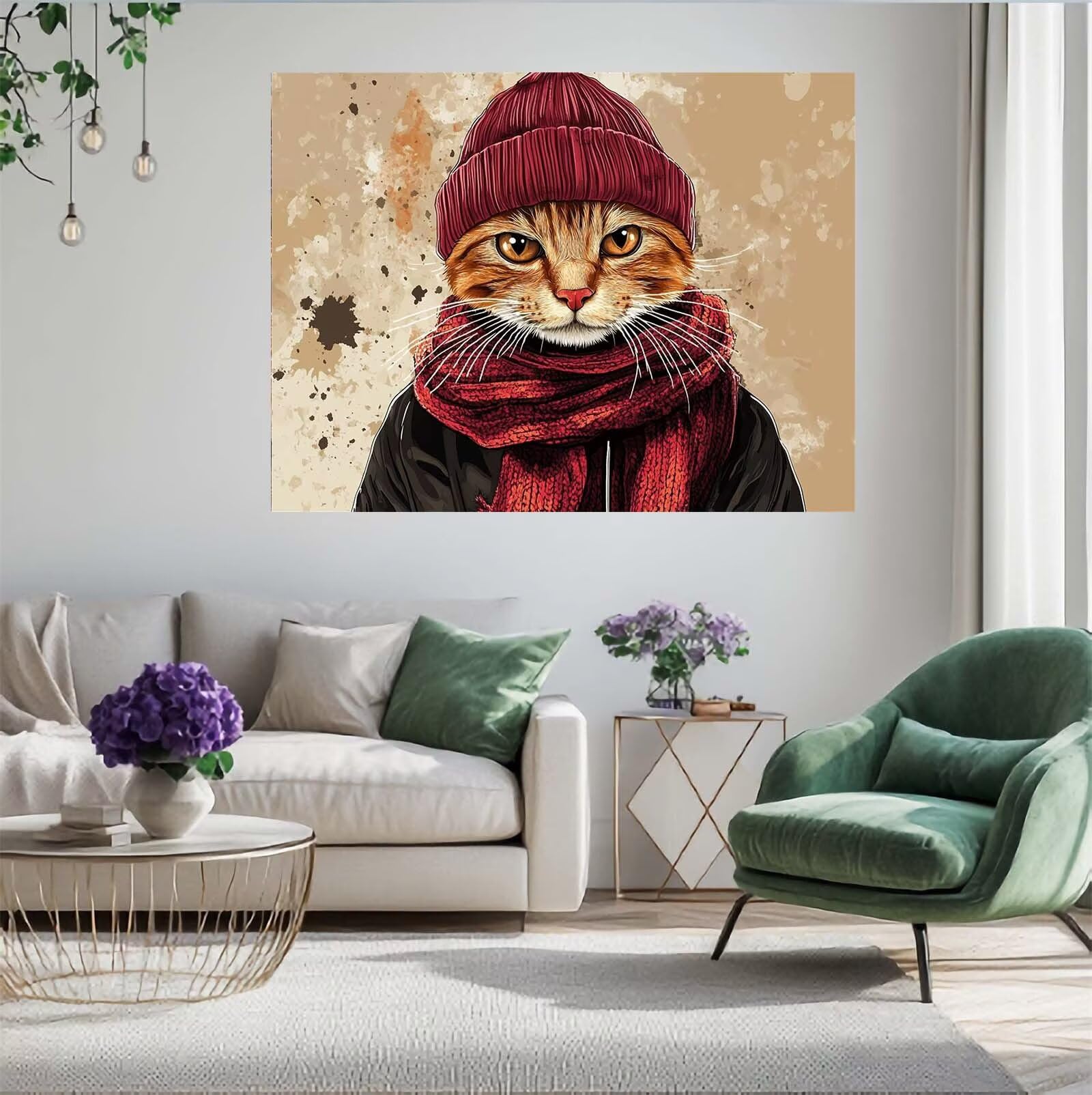 Puzzle kot, 3000 elementów, puzzle ze zwierzętami, dla dorosłych, z pudełkiem na prezent, duże drewniane puzzle dla dorosłych, gra zręcznościowa dla całej rodziny, prezenty dla kobiet, 81 x 122 cm