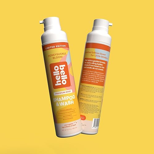 Miniatura 8 de Hello Bello Champú ultra hidratante para bebés y gel de baño, aroma a flor de madreselva, sin desgarros y seguro para pieles sensibles, probado por