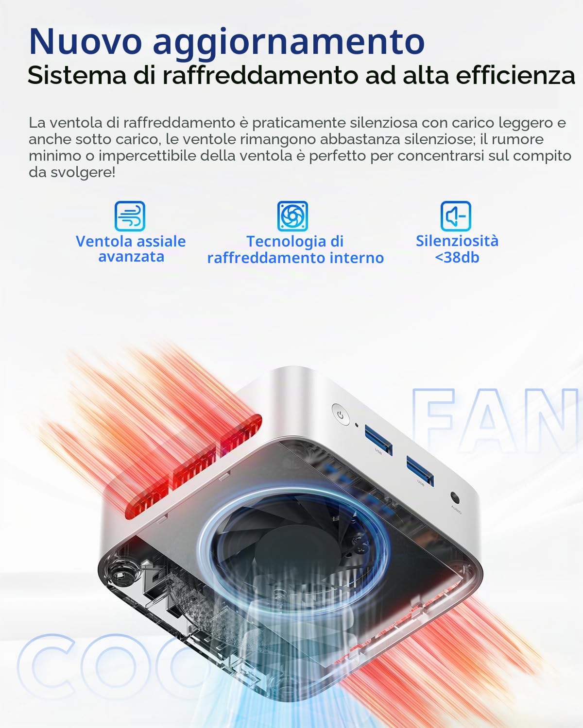 ACEMAGICIAN V1 Mini PC Intel Twin Lake N150 (fino a 3,6 GHz), 16 GB DDR4 1 TB M.2 2280 SSD Micro Desktop Computer Support Dual HDMI+DP, USB3.2