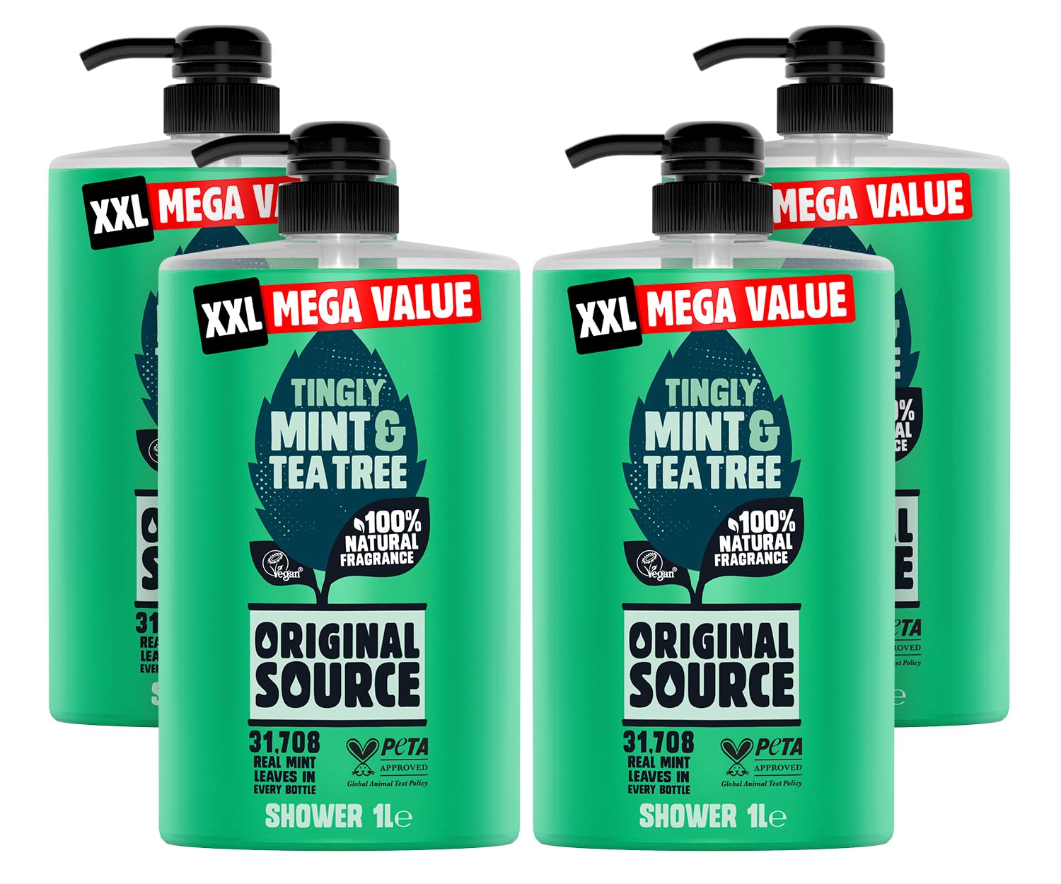 Original Source Mint & Tea Tree Shower Gel with 100% Natural