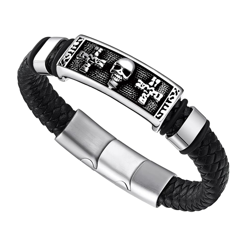 レザーブレスレット Amazon | [Bandmax] レザー ブレスレット メンズ 腕輪 革