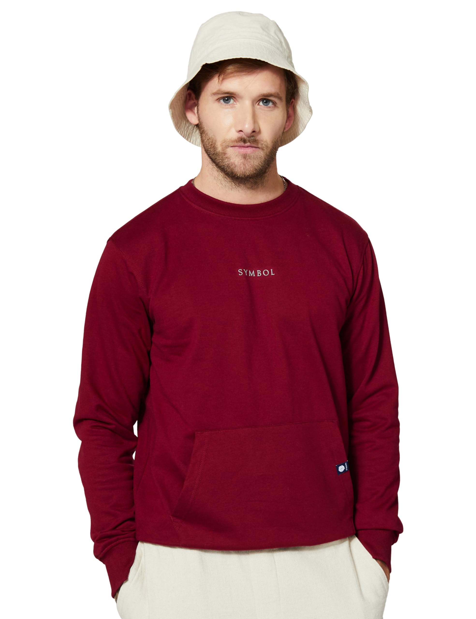 Men Cotton Rich Light Weight Crew Neck Sweatshirt (Regular Fit)