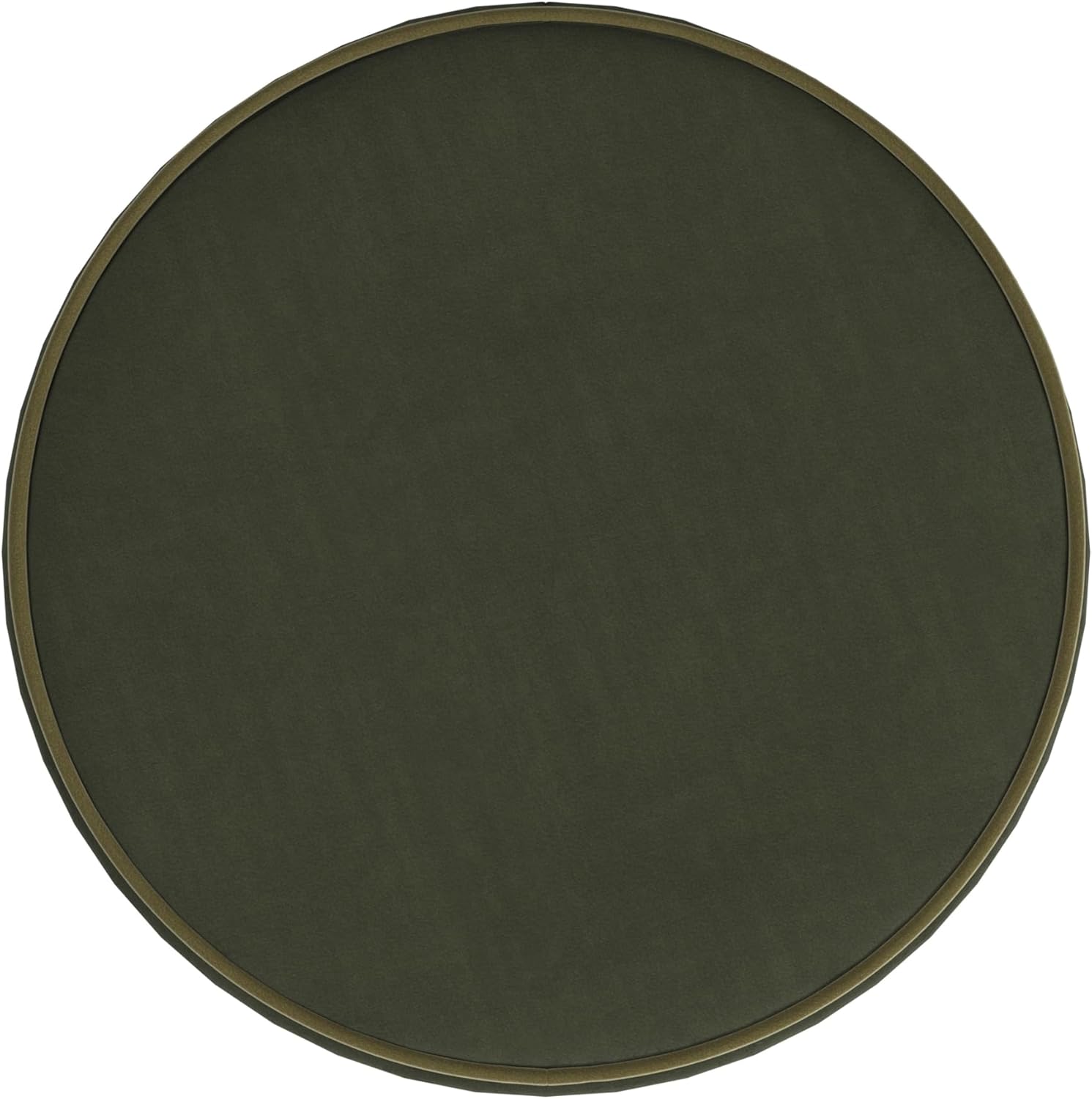 Spatial Order Velvet Storage Ottoman with Lift-Off Lid – 18” Round Upholstered Footrest, Loden Green Velvet, Modern Accent Stool with Hidden Storage for Living Room & Bedroom