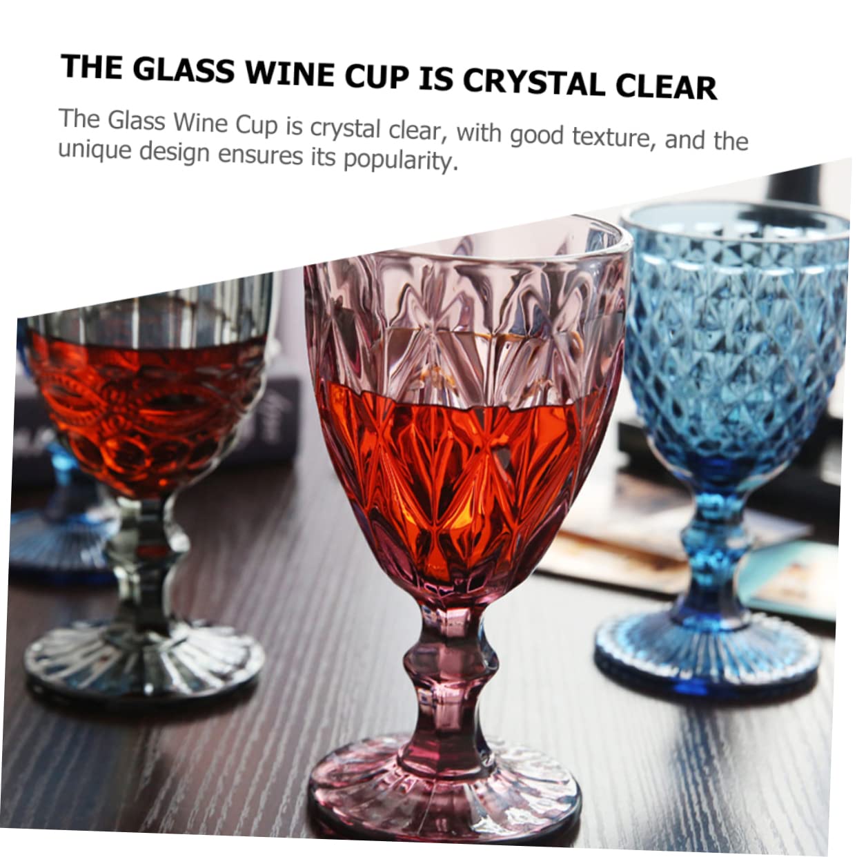 Set de 3 Copas de Cóctel de Cristal Transparente Estilo Retro, Diseño Único, Fácil de Limpiar y Almacenar para Bares en Casa y Hoteles