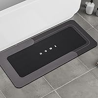 Vista 13 de Housego Juego de 3 tapetes mágicos de baño absorbentes, alfombras de piso de secado rápido, antideslizantes, con parte trasera de goma para baño