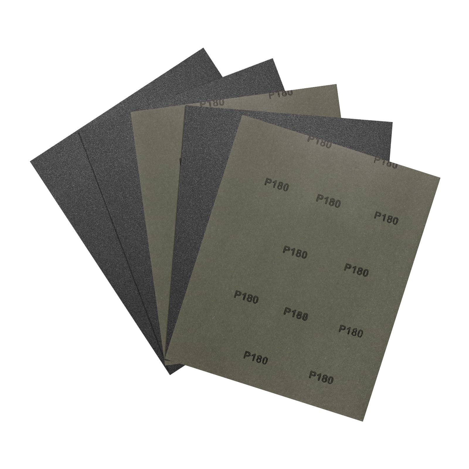Kozelo 5pcs Sand Papers - [9 x 11 Inch x 180 Grits] Wet Dry Sandpaper Sheets for Metal Auto Wood Polishing and Scratches Removing, Silicon Carbide Abrasive