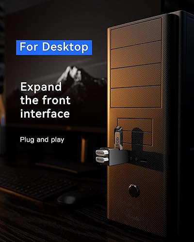 Miniatura 7 de FORIDA Adaptador USB de 3 Puertos, Hub USB con USB 3.0 y Adaptador USB Doble, Divisor USB Portátil 1 en 3 Salidas para Teclado, Disco Duro Móvil,