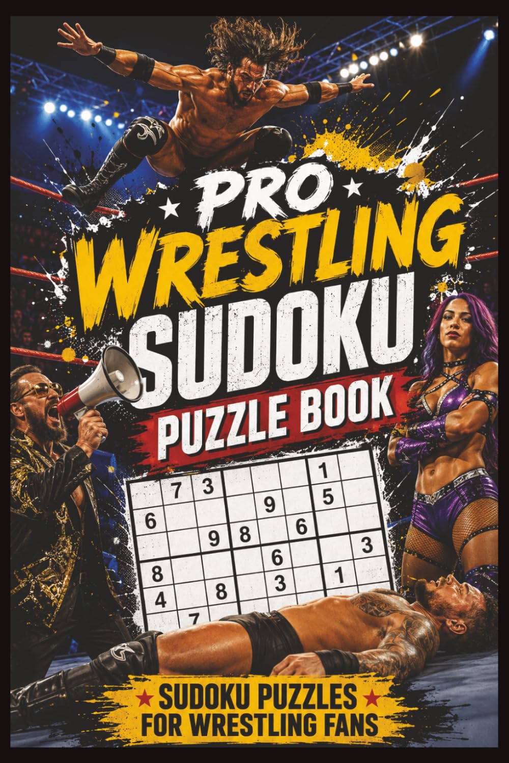 Pro Wrestling Sudoku Puzzle Book: Sudoku Puzzles for Wrestling Fans | 6x9 Inches, 110 pages | 50+ Puzzles | Solutions Included