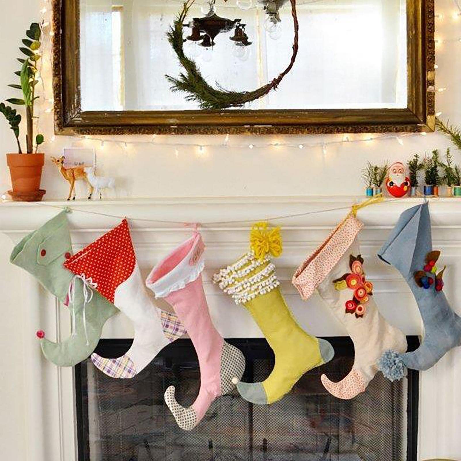 COUTURE FACLE POUR NOEL - Une Chaussette De Noël 6 Talles : XXS Au XL