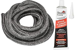 Stanbroil 1/4" x 84" Fiberglass Door Gasket for Woodstoves