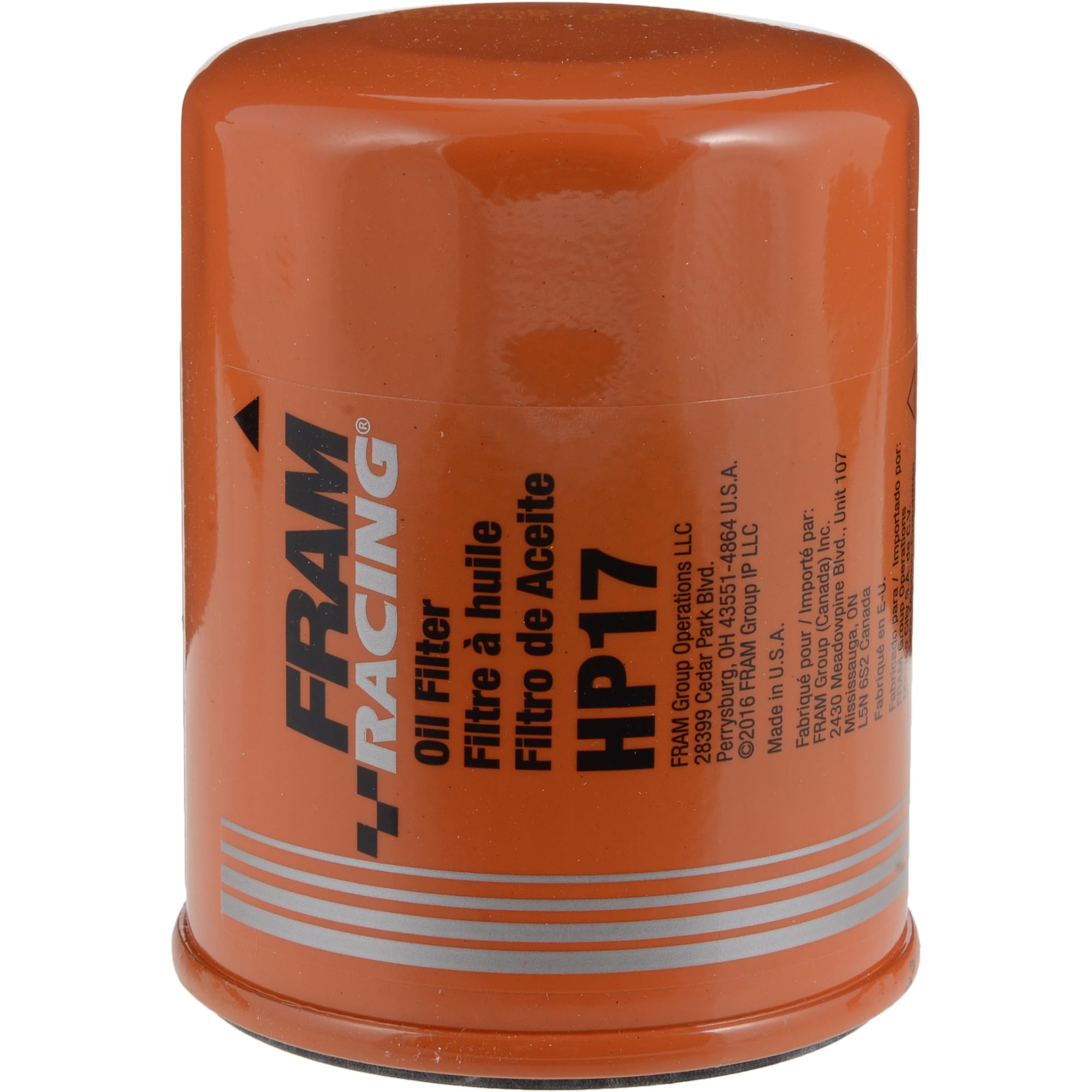 FRAM Racing HP17 High Performance Spin-On Oil Filter for Select Acura, Alfa Romeo, Dodge, Honda, Infiniti, Mazda, Mitsubishi, Nissan, and Subaru Vehicle Models