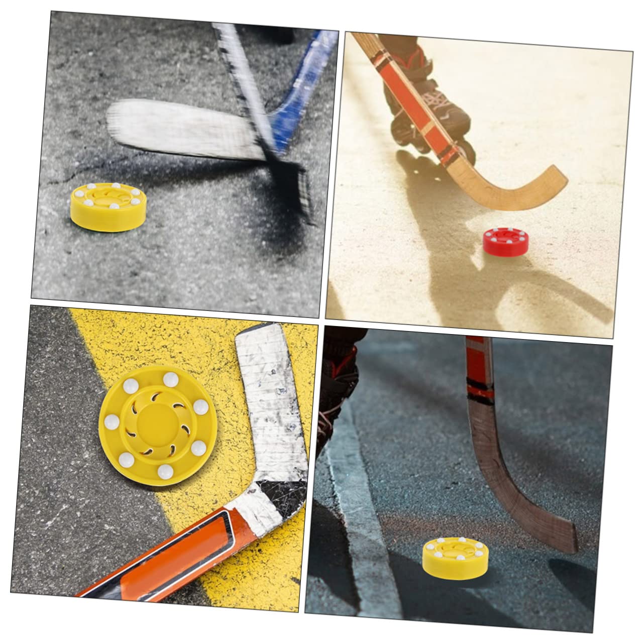 Gogogmee 4 Pack Hockey Indoor Ice Hockey for Boys and Girls for Training Competition