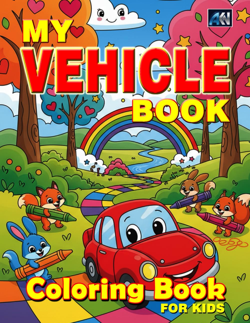 MY VEHICLE BOOK: COLORING BOOK FOR KIDS