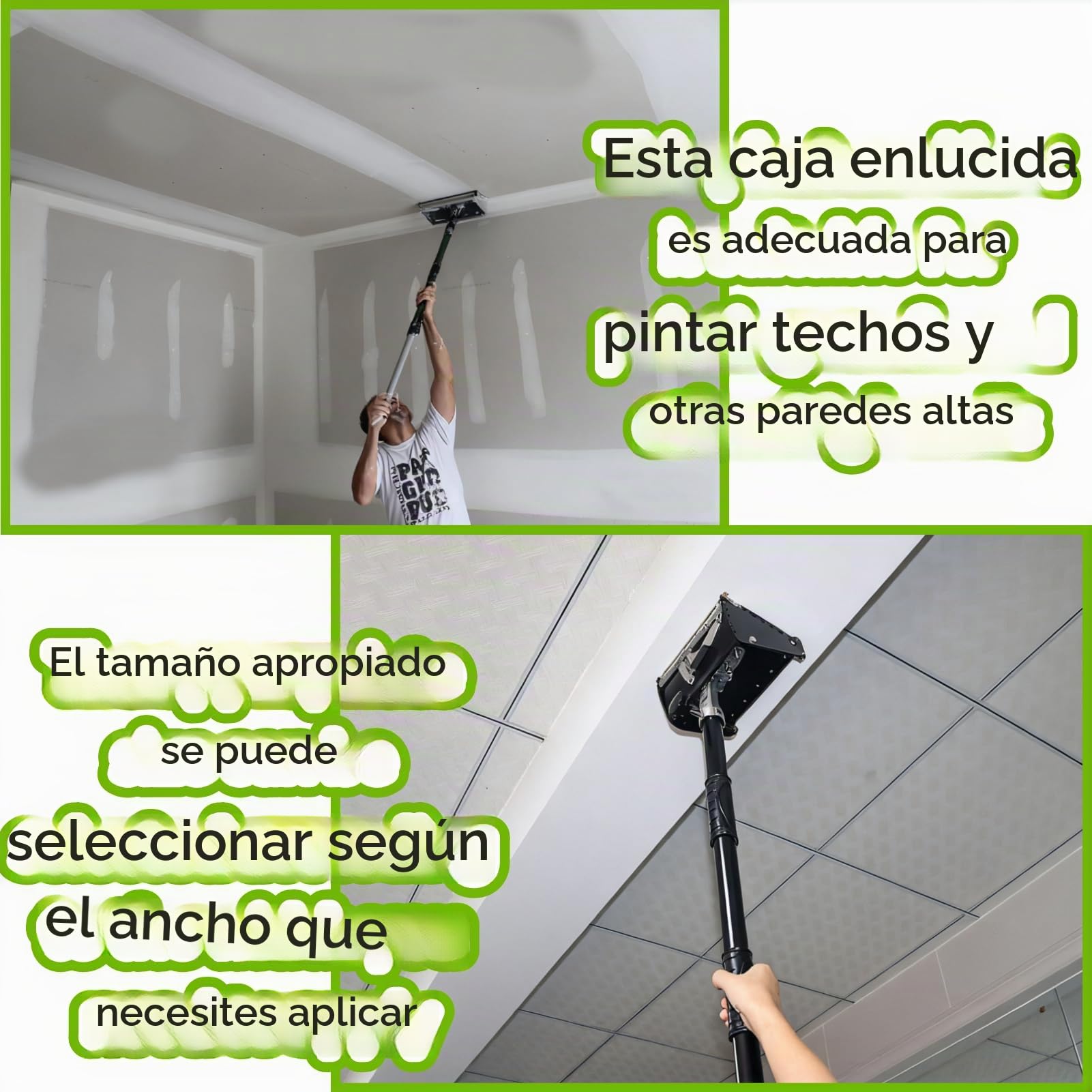 Caja Plana Masilla Caja De Raspado Masilla Caja De Raspado Herramienta De Acabado De Pared Tablero De Yeso Caja Plana Acabado Caja Plana Para Profesionales Entusiastas Del Bricolaje(8 pulgadas)