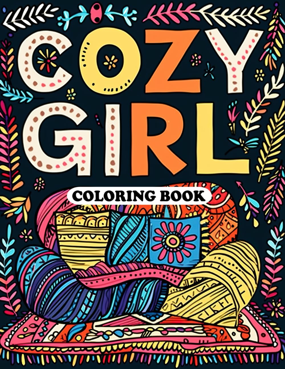 Cozy Girl Coloring Book: Bold and Simple Mandalas for Relaxation and Stress Relief