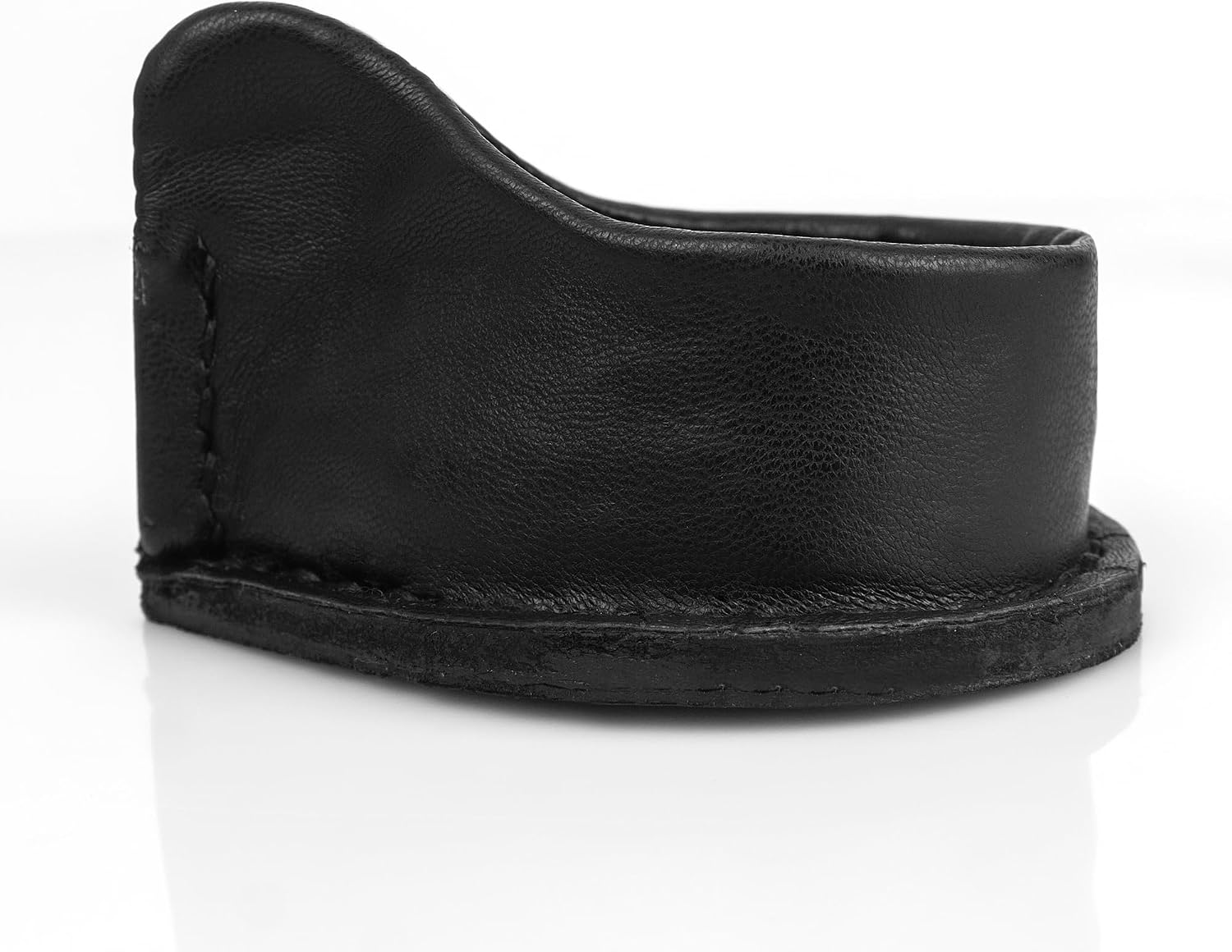 Genuine Leather Smoking Pipe Stand Holder Rest, Handmade Tobacco Pipe Rack Fit Most Smoking Pipes (Black, 1Pc)