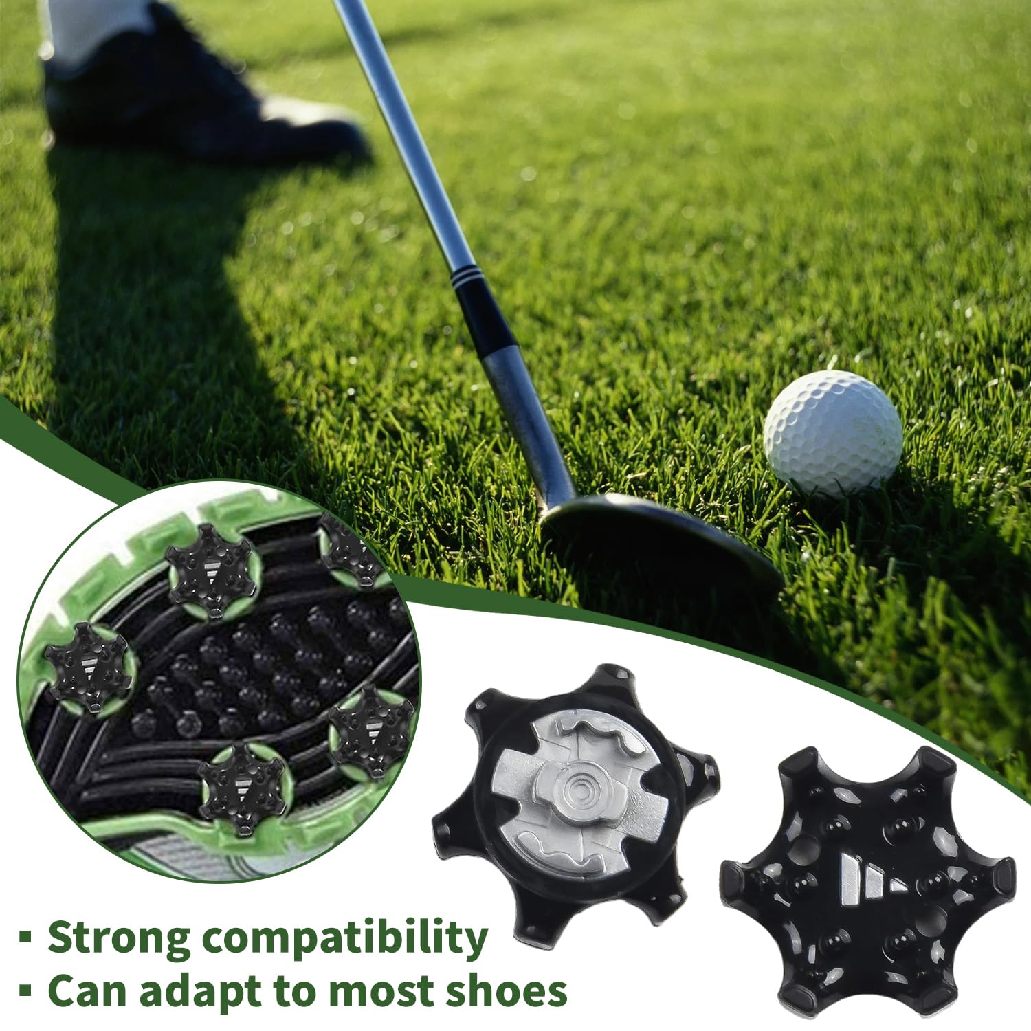 Tacos para Zapatos de Golf, Clavos para Zapatos de Golf, Clavos para críquet, Tacos roscados para Accesorios