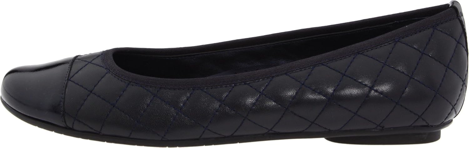 VANELi Womens Serene Flat,Navy,8.5 S US