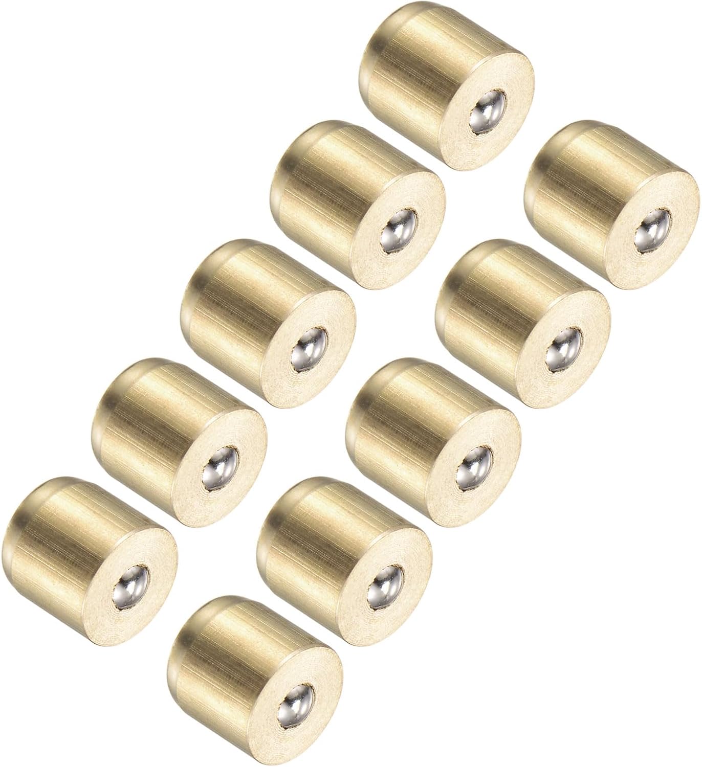 CoCud Brass Push Button Grease Oil Cup, 8x8mm Male Thread Brass