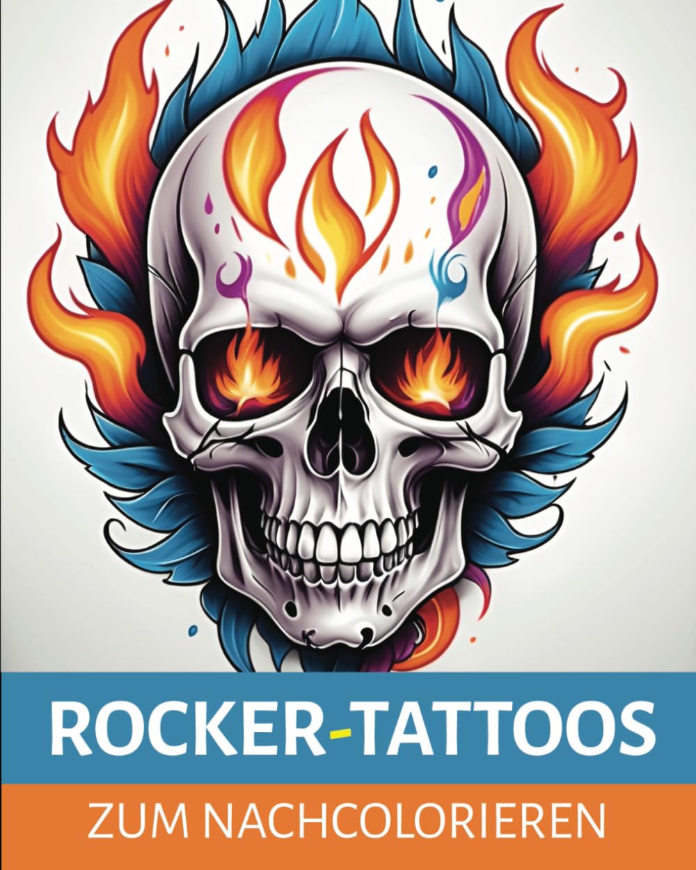 ROCKER-TATTOOS zum Nachcolorieren: Kontrastreiche Motive zum Färben und Ausmalen - Voller ...