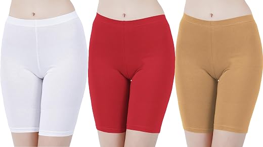 Buy That Trendz Cotton Lycra Tight Fit Stretchable Cycling Shorts Womens|Shorties for Exercise/Workout/Yoga/Gym/Cycle/Acti...