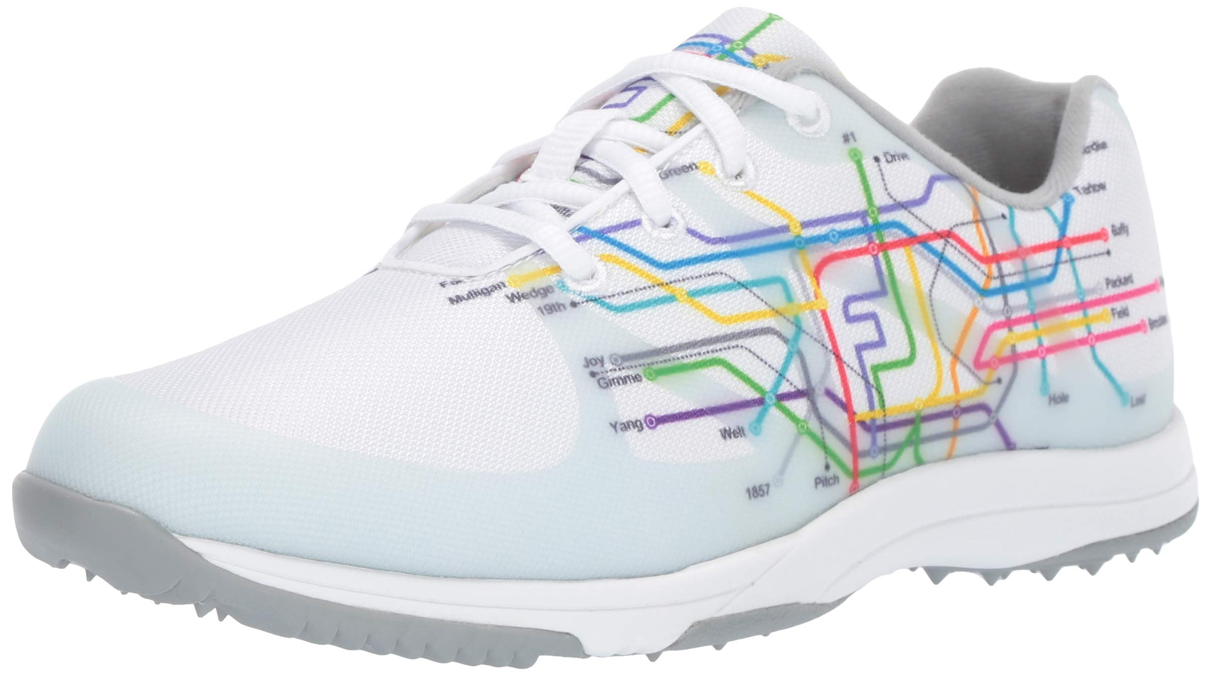 FootJoy Women's Leisure Previous Season Style Golf Shoes White 7 M Rainbow, US