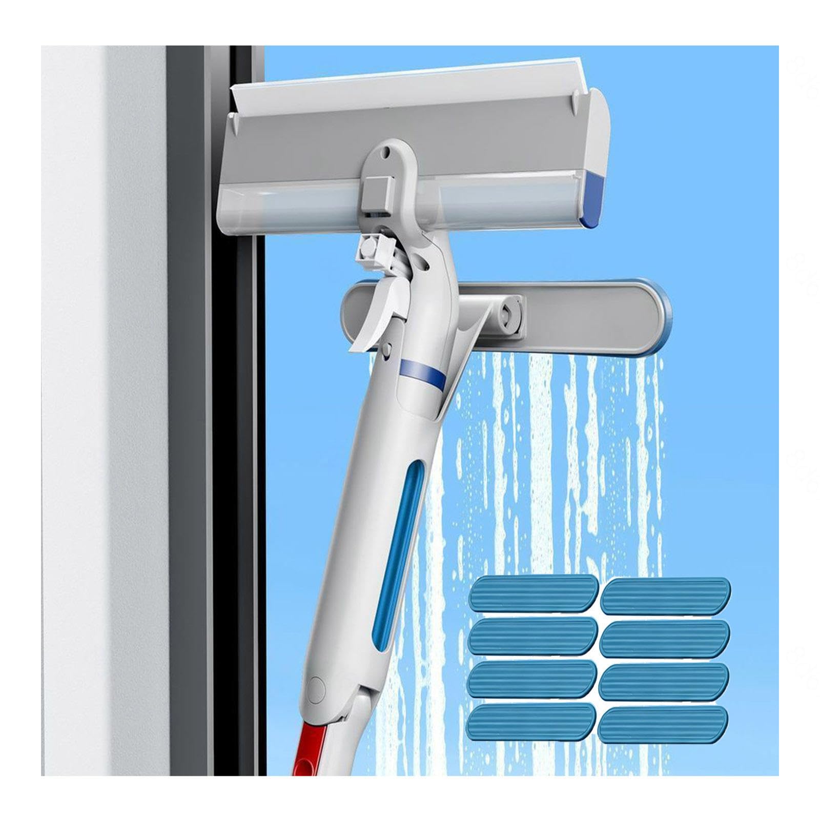 Limpiar Cristales de Ventanas con Depósito de Agua Residual Limpiacristales en Spray de Doble Cara Adecuado para Múltiples Escenarios