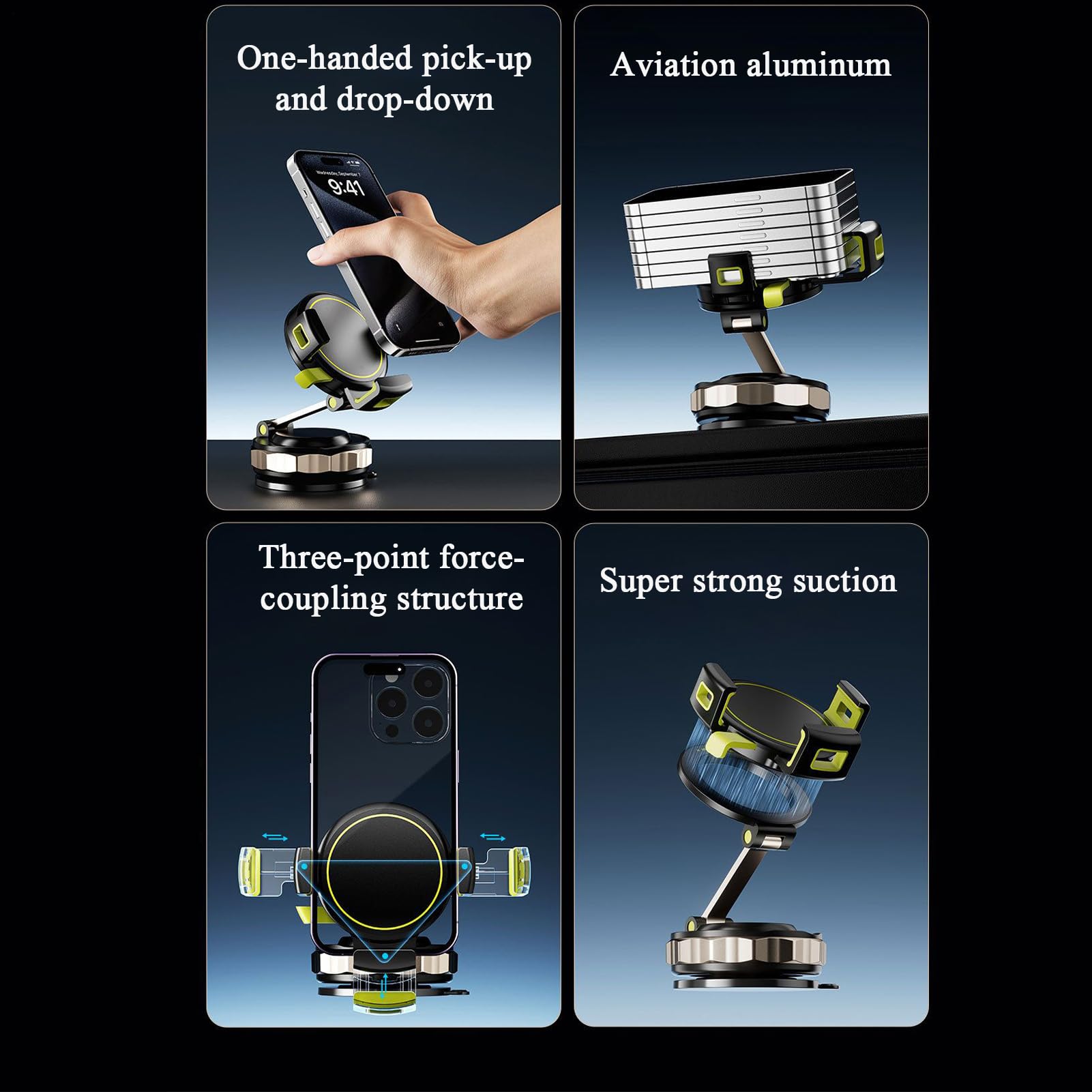 Supporto Magnetico Per Cellulare Auto Adsorbimento A Vuoto Rotante Porta | Astuccio Smartphone per SUV Utenti Navigazione