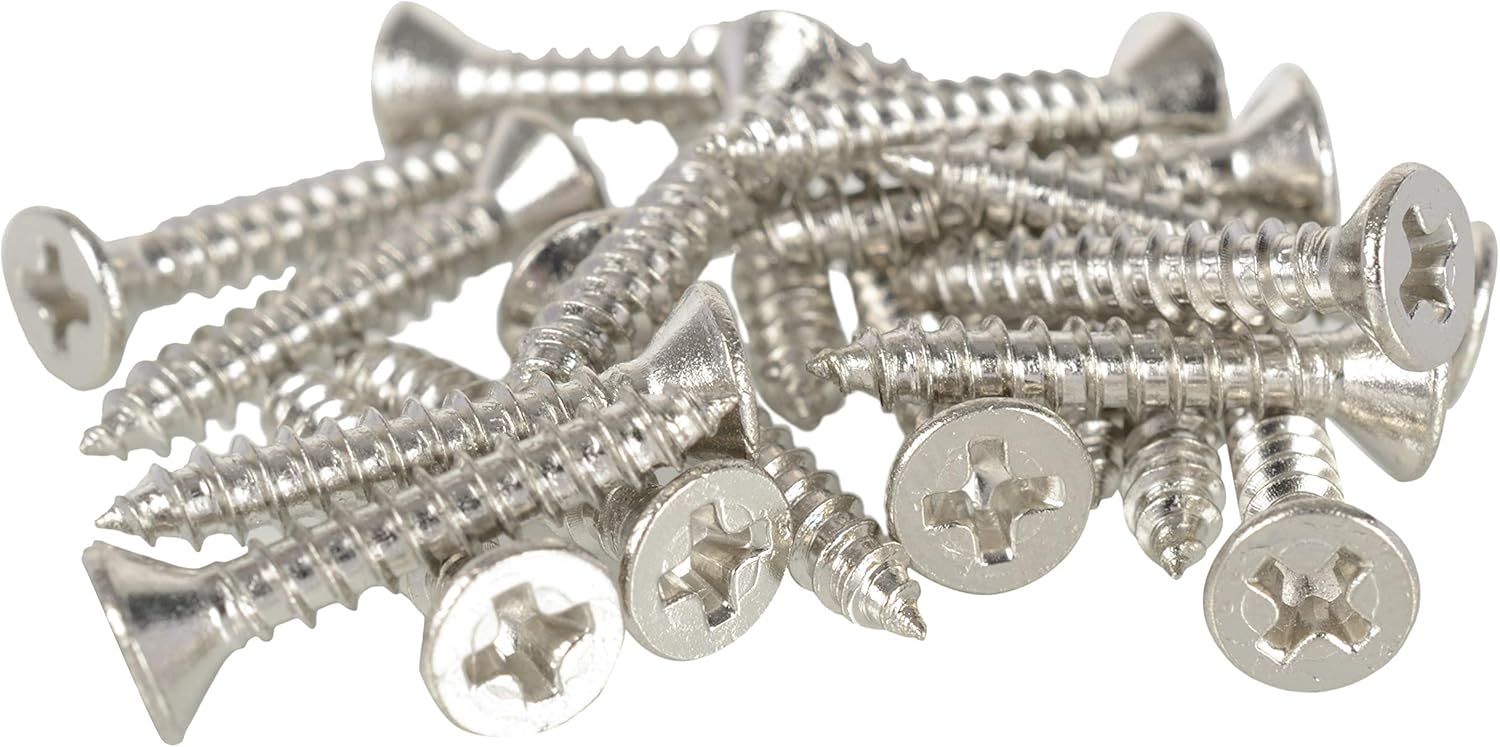 Ssiskcon 2.5 inch x 4 inch Cabinet Parliament Door Hinge Satin 32D Stainless Steel Self Tapping Drilling Screws (Pack of 1)