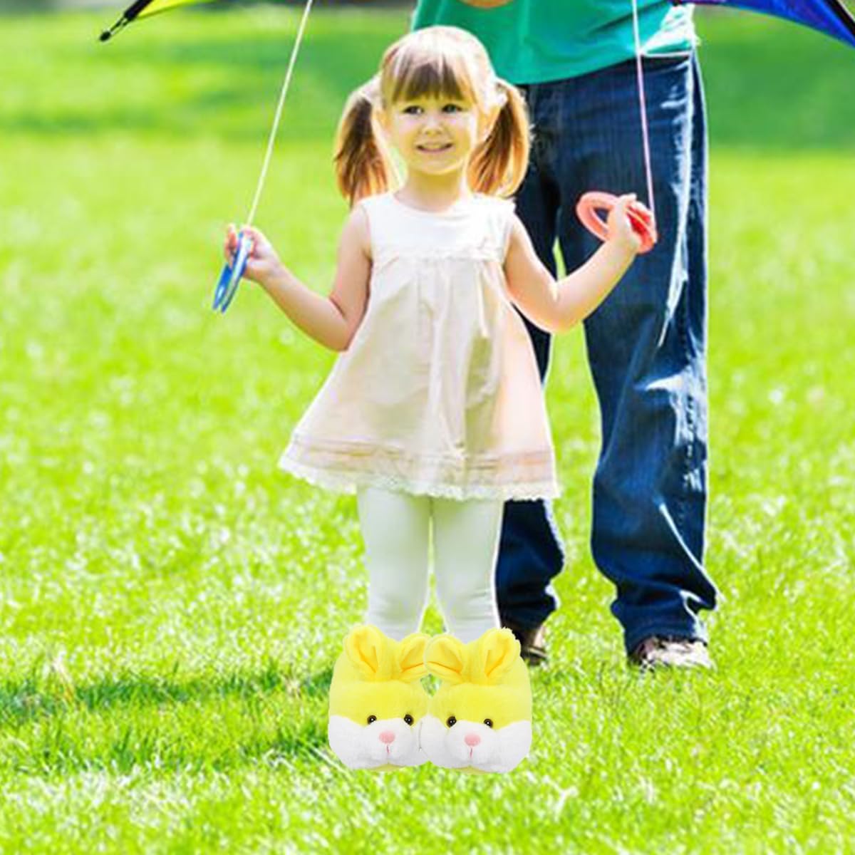 Caramella Bubble Kids Classic Bunny Slippers,Cute Animal Anti Slip House Shoes for Boy and Girl,Rabbit Slippers - Image 2