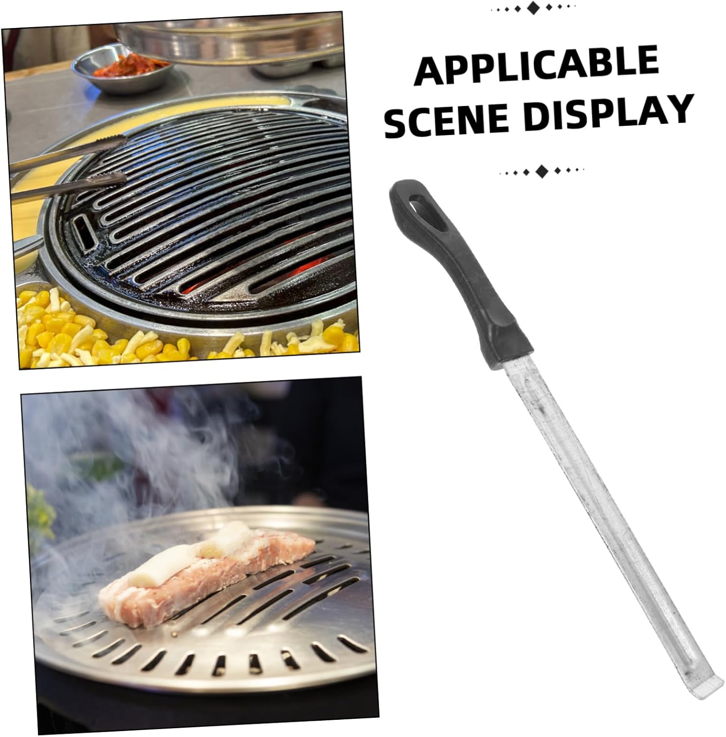 TOYANDONA Grill Grate Lifter Gripper Stainless Steel BBQ Tool