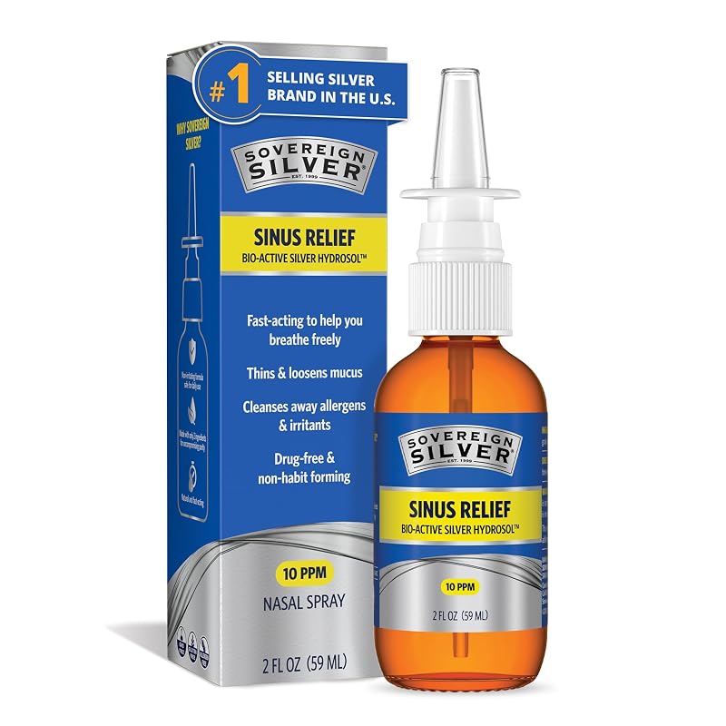 Sovereign Silver Spray Nasal de Prata Coloidal 10 ppm, 59 mL