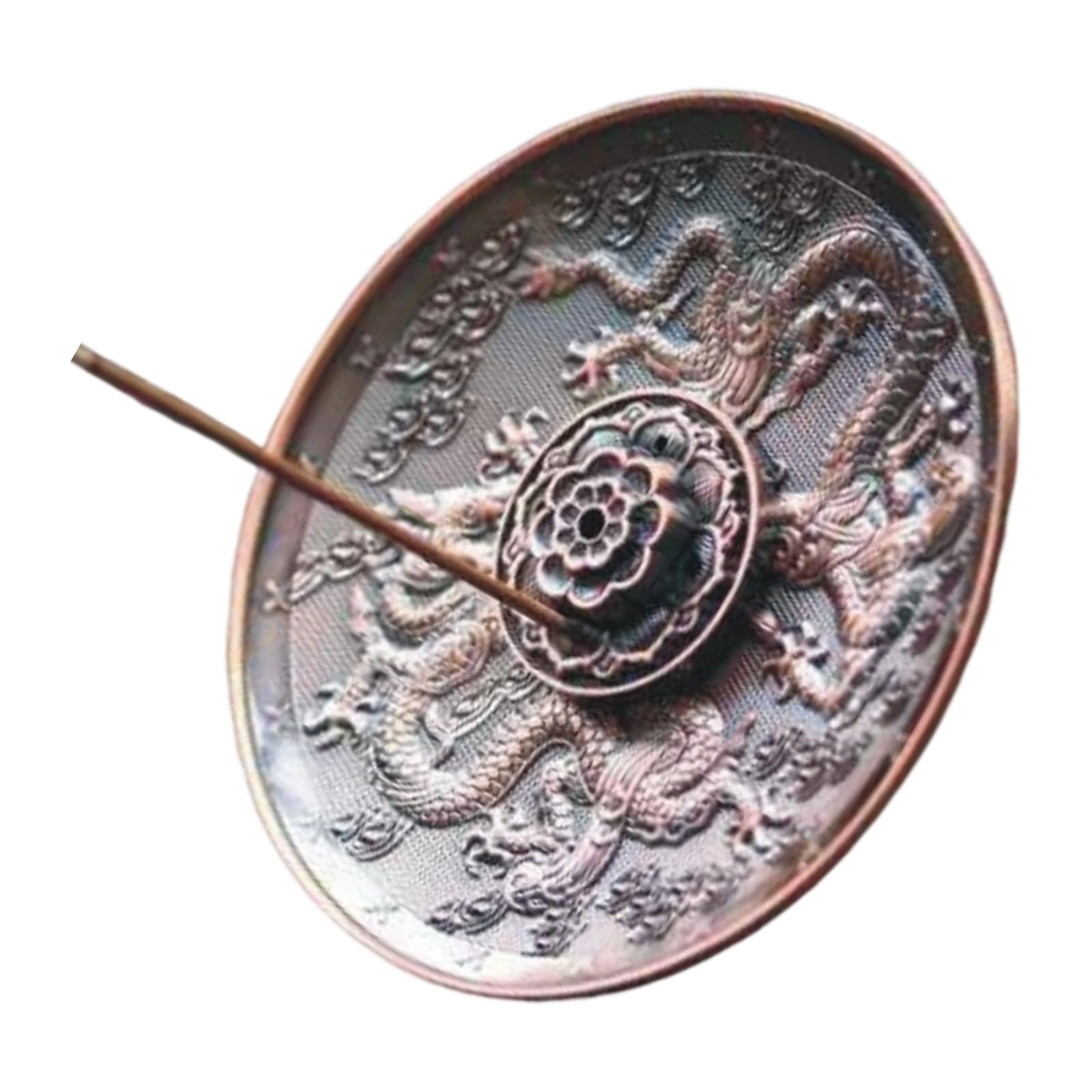 Emboss Incenses Holders Burners Metal Detachable Incensed Tray Ashes Catcher for Meditations