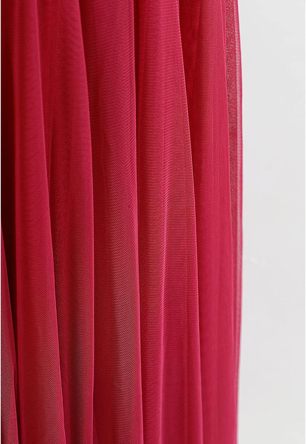 CHICWISH Women's Lilac/Cream/Grey/Pink/Black Layered Mesh Ballet Prom Party Tulle Tutu A-Line Maxi Skirt - Image 3