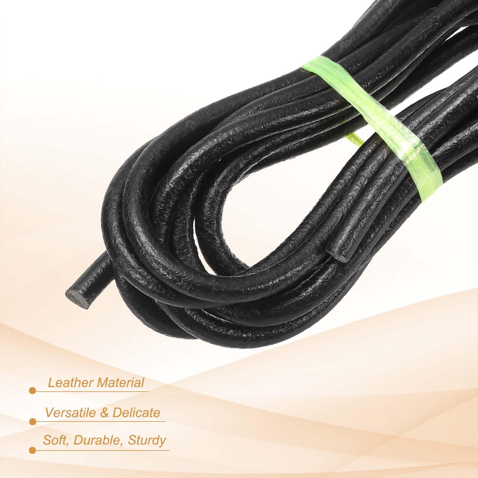 PATIKIL Round Braided Leather Cord - Image 3