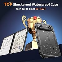 Vista 14 de Cozycase TOP - Funda impermeable para iPhone Air - Militar resistente 360 a prueba de golpes, cuerpo completo con protector de cámara de pantalla