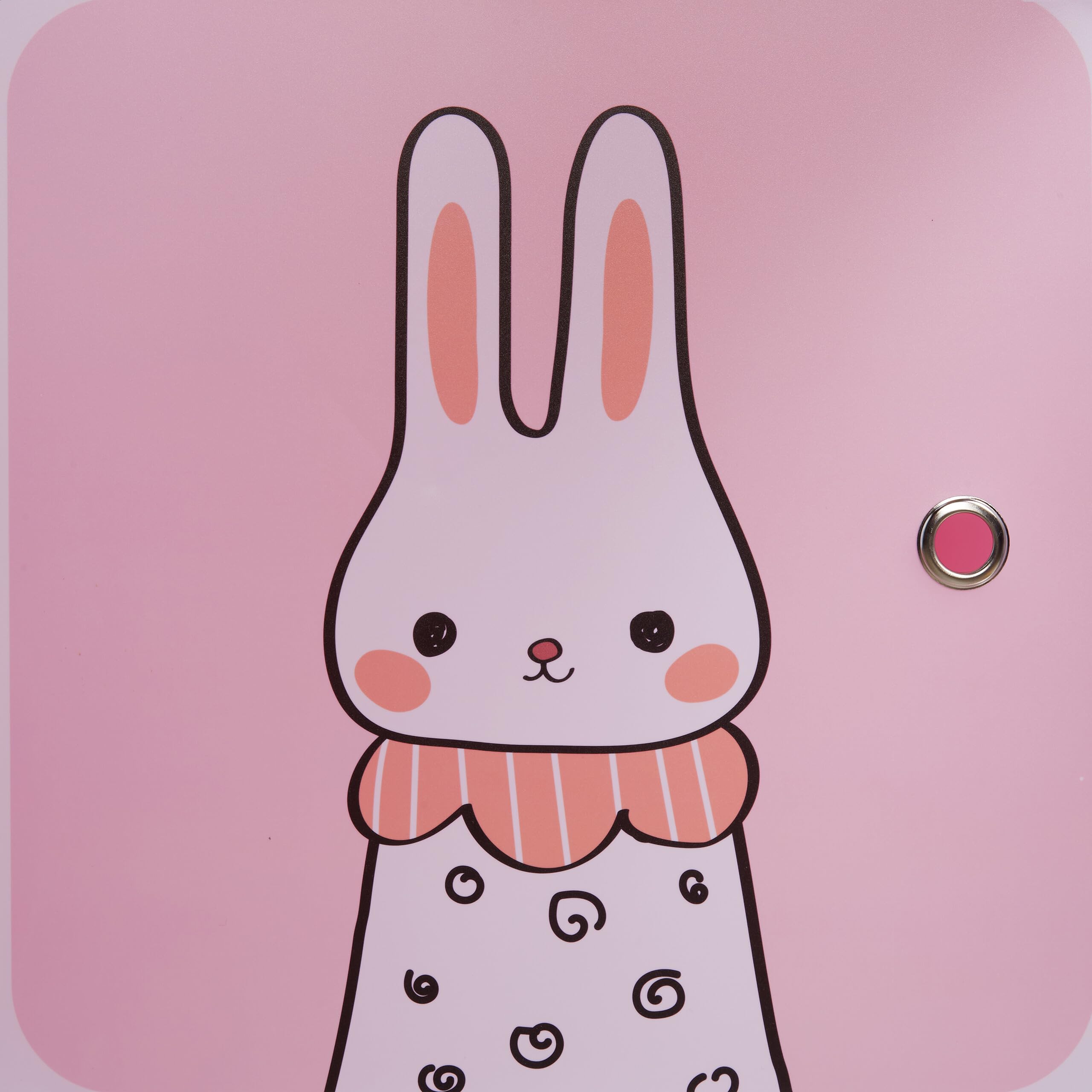 Relaxdays Scaffale Componibile da Cameretta, 2 Aste Appendiabiti, Disegni Animali, HLP: 145x110x37 cm, Incastro, Rosa