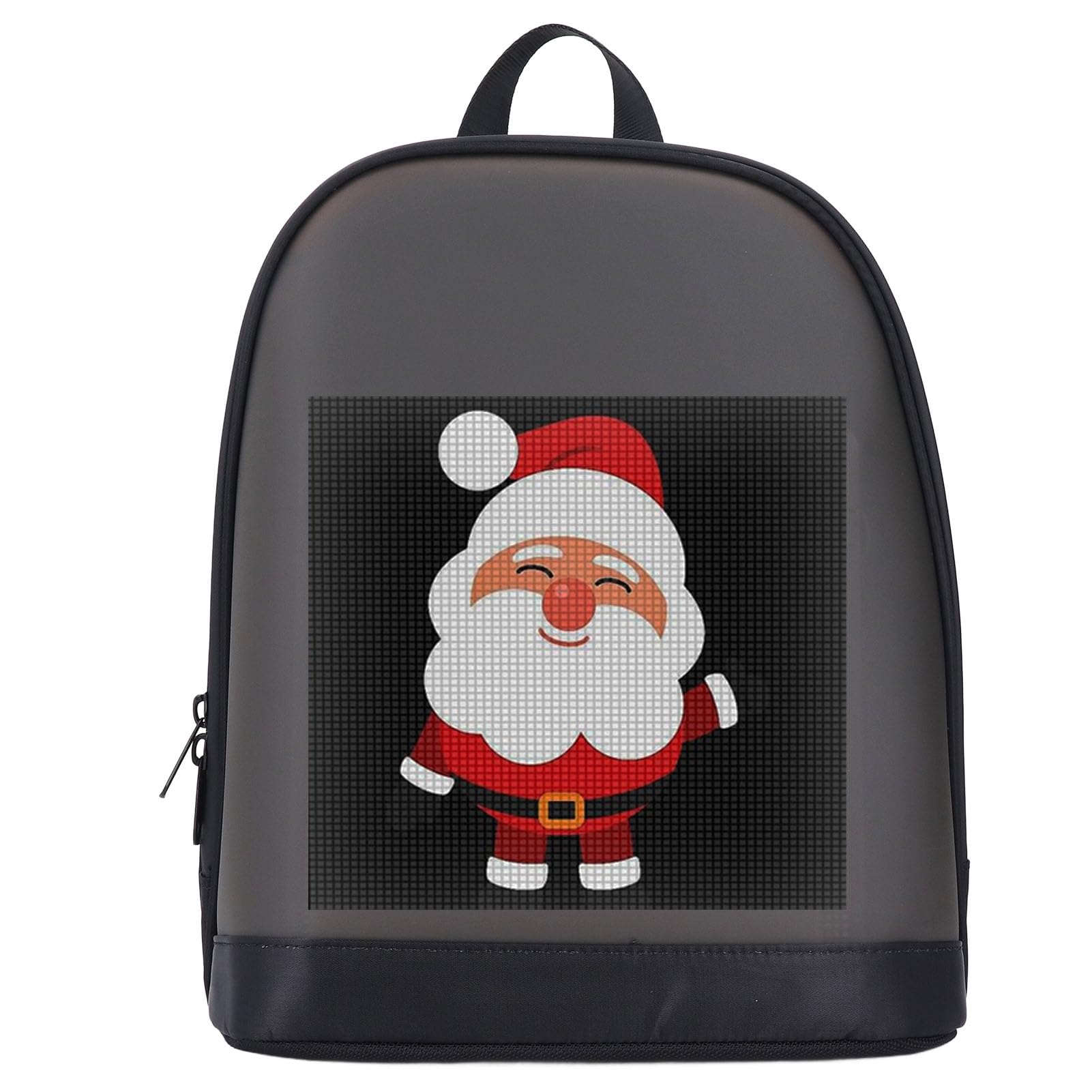Asixxsix Zaino a LED, Zaino Viaggio con Display a Colori con Schermo a Colori 64x64, Visualizza Testi, Animazioni, Immagini, Zaino a LED Programmabile Alla Moda Fai-da-te per Esterni