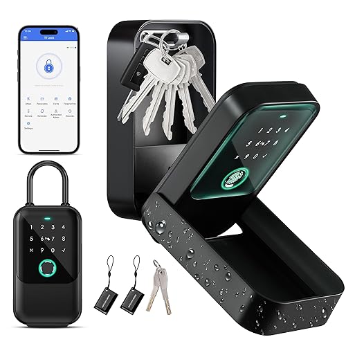 Moquin Smart Key Lock Box, TTLock APP Control, Fingerprint, Manual