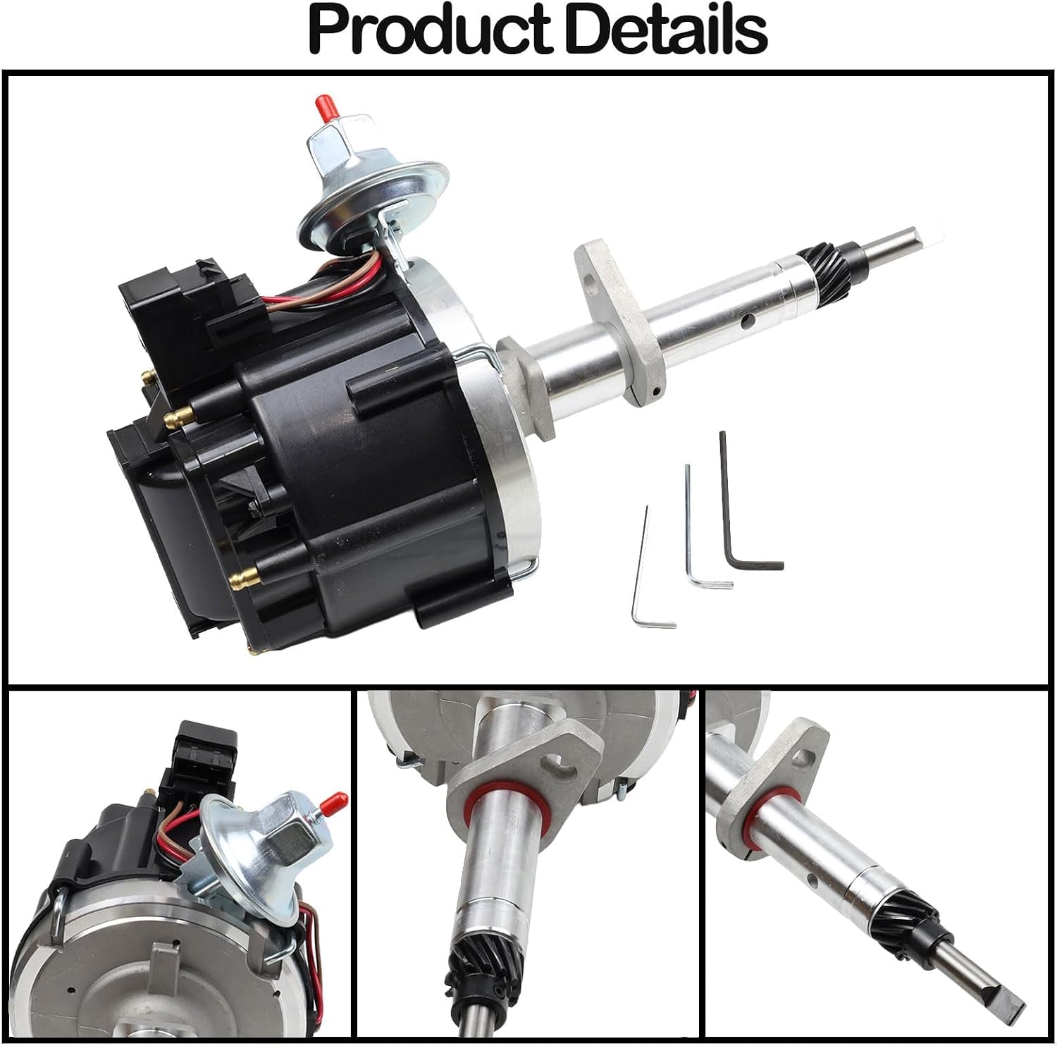 2896516BLK HEI Distributor compatible with Chevy 261/235/216 6 Cylinder Engines 1942-1961 early 2896516-BLK