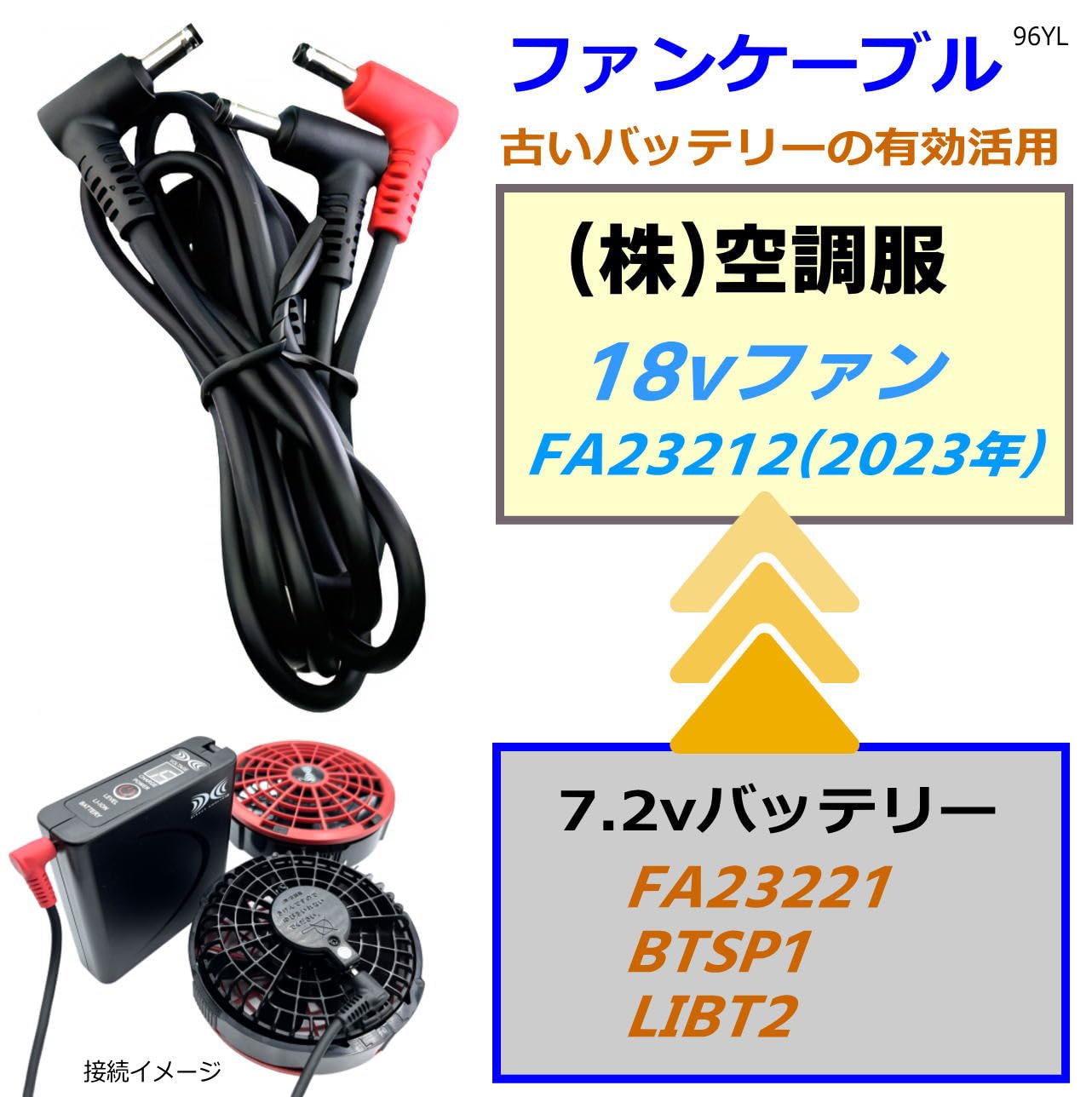 Amazon.co.jp: 空冷作業服 (株)空調 服 新型18Vファンを下位モデルの
