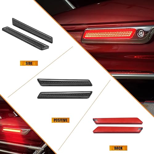 Miniatura 2 de Luces LED de alforja para motocicleta, marcador lateral para Harley Touring Electra Glide Street Glide Road Glide Road King Ultra FLHX FLHT FLTR